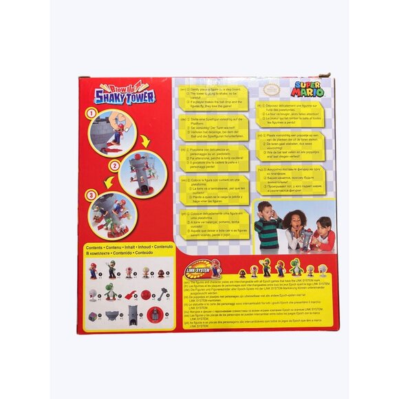 Super Mario Blow Up Shaky Tower Game By Epoch For Ages 4+ Complete - Picture 6 of 16